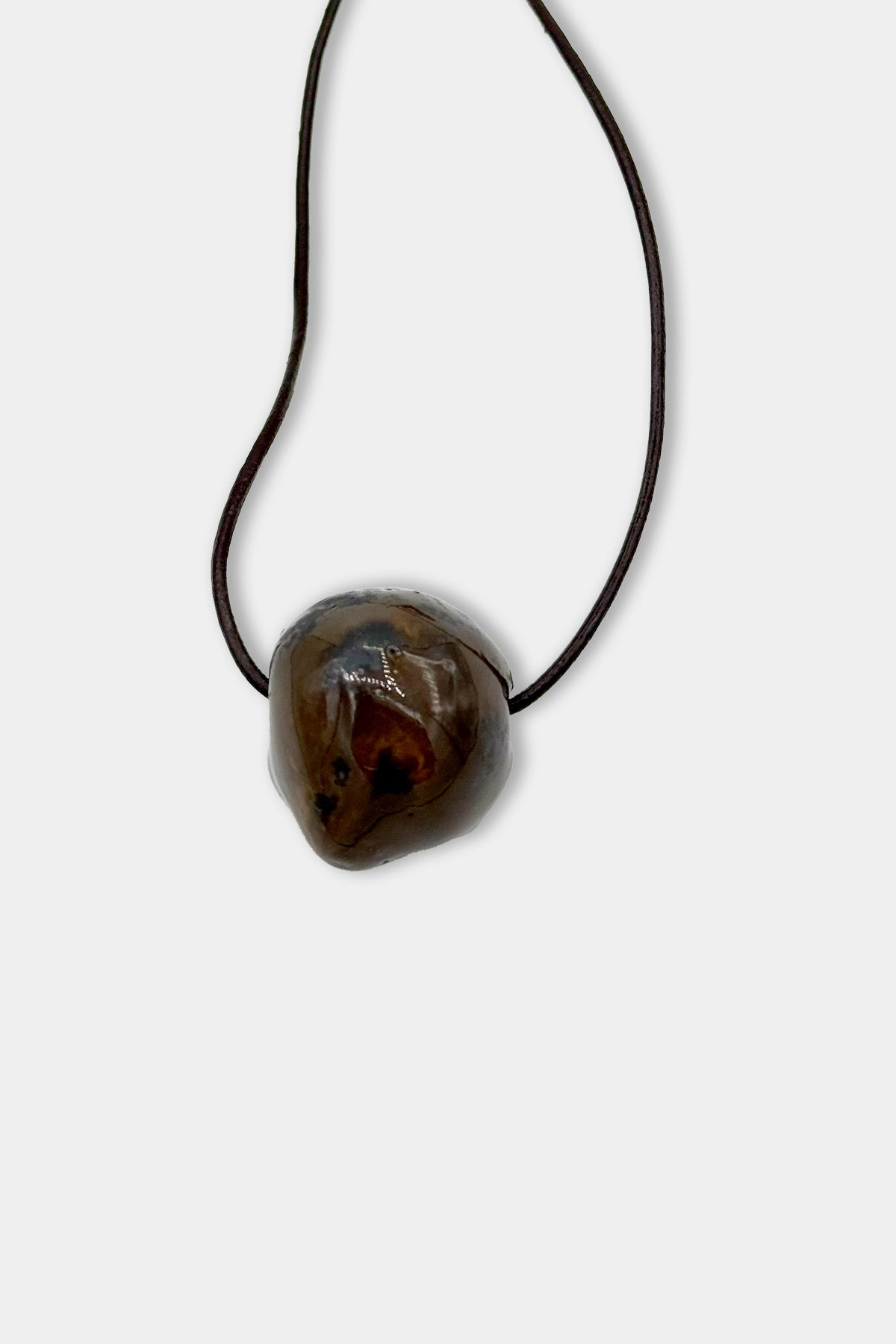 Brown Bead with Brown Cord