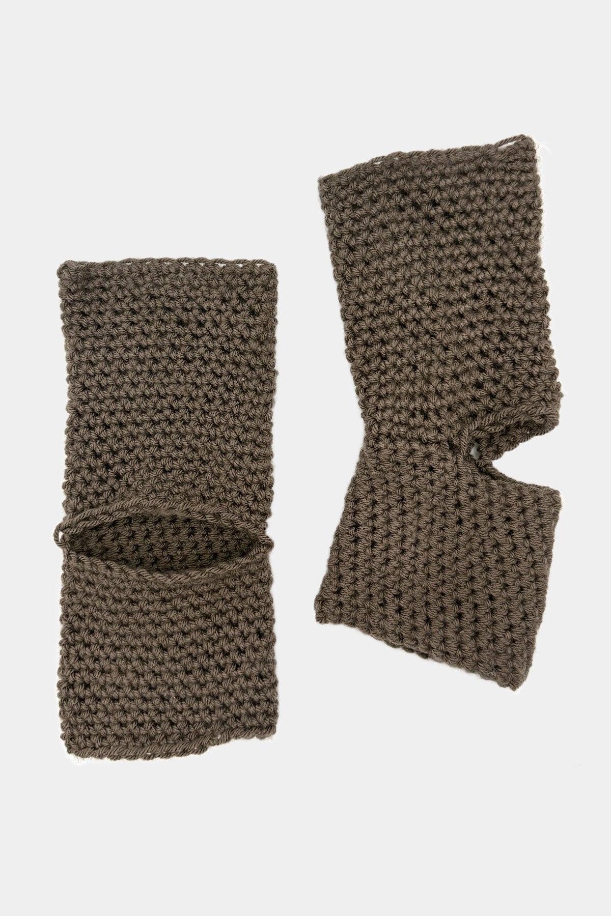 Brown Crochet Yoga Socks