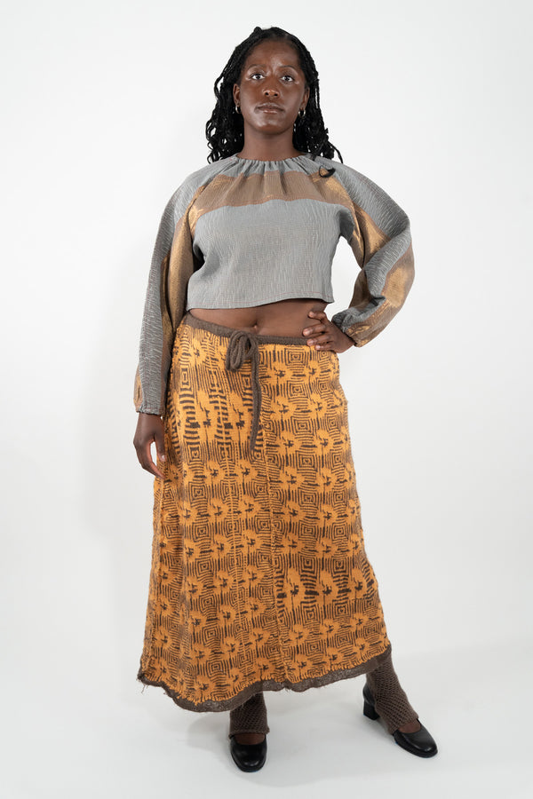 Golden Knit Skirt