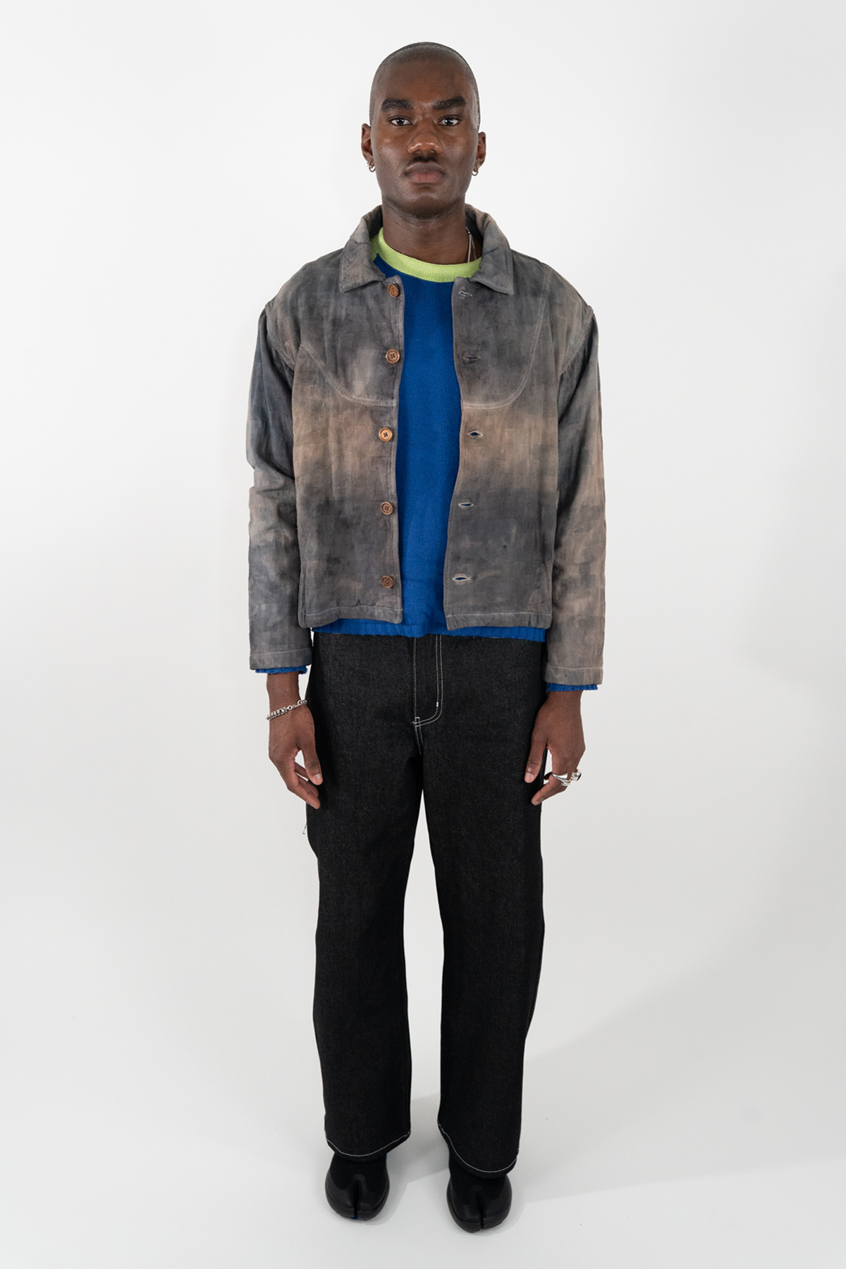 Charcoal Dye Arc Chore Jacket