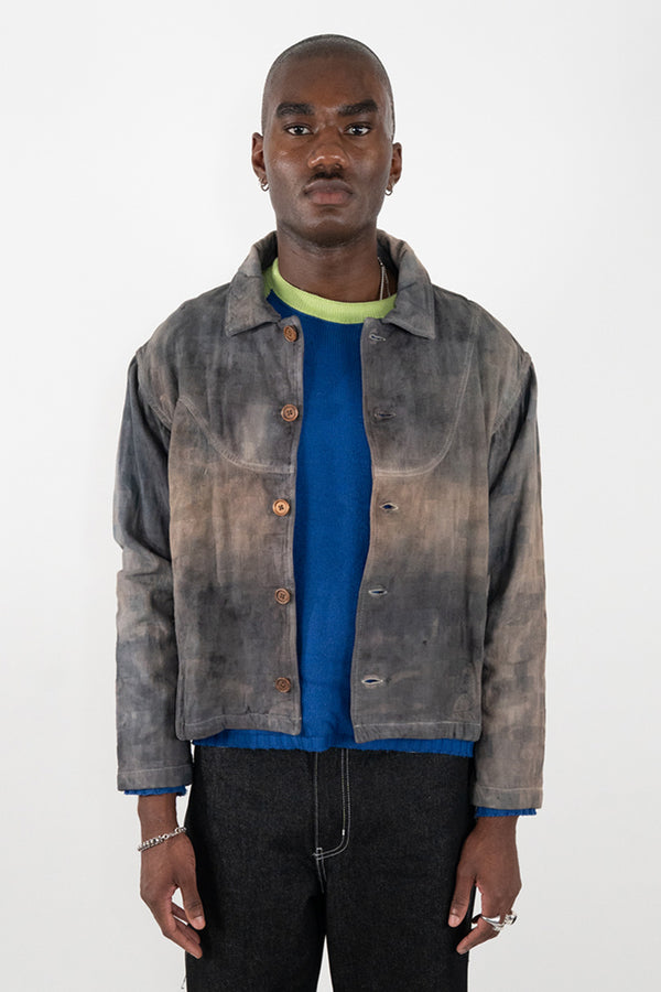 Charcoal Dye Arc Chore Jacket