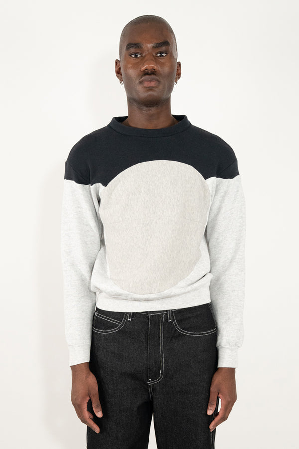 Grey Yoke Insert Sweatshirt