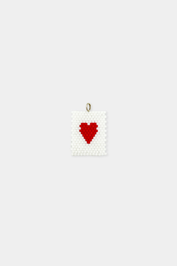 Heart Card Charm