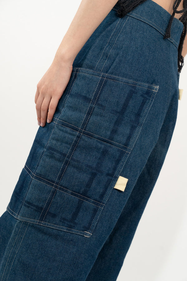 Quilted Pocket Denim