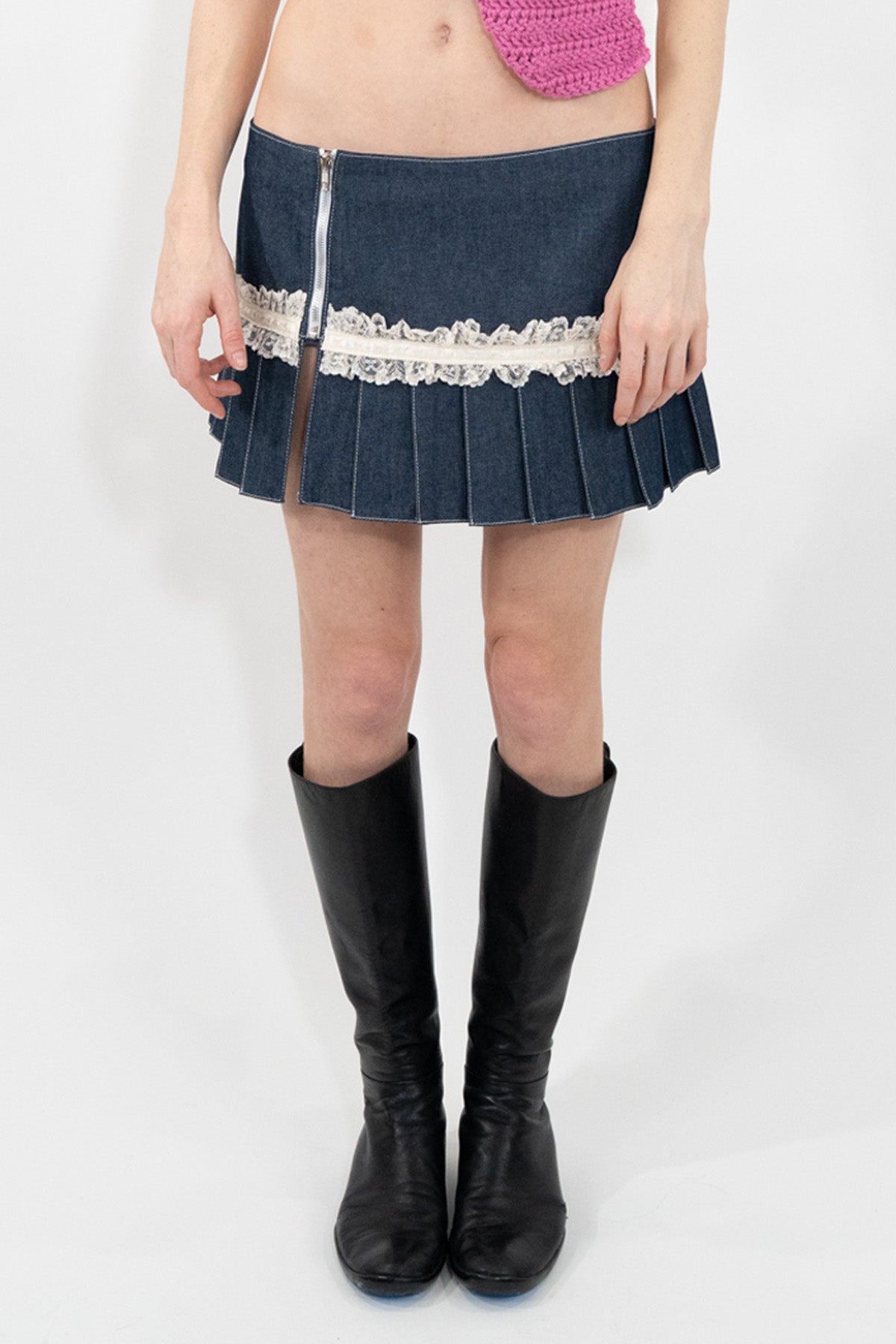 Denim & Lace Star Skirt