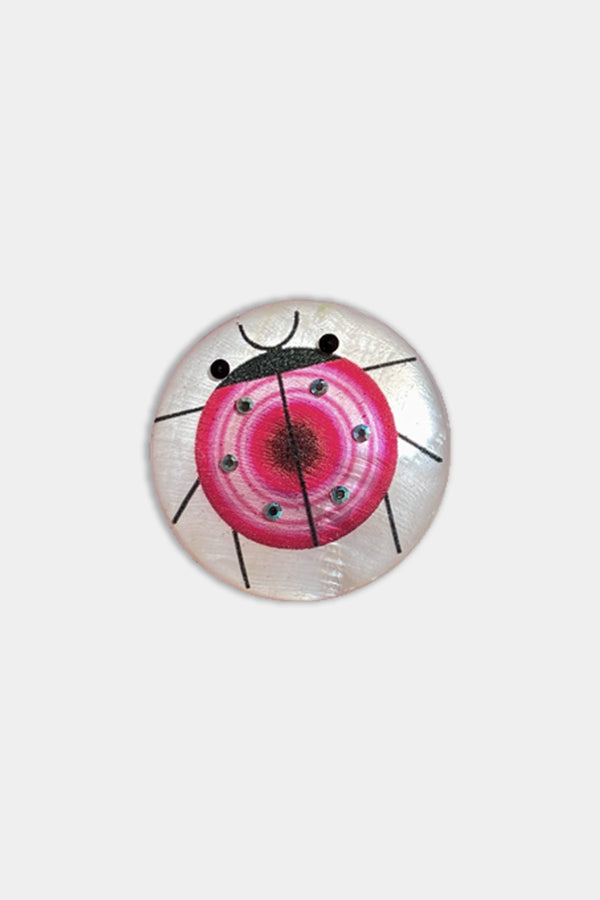 Pink Bug Pin